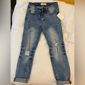 Benny Mid Rise Girlfriend Jeans - Kancan Jeans - Size 3